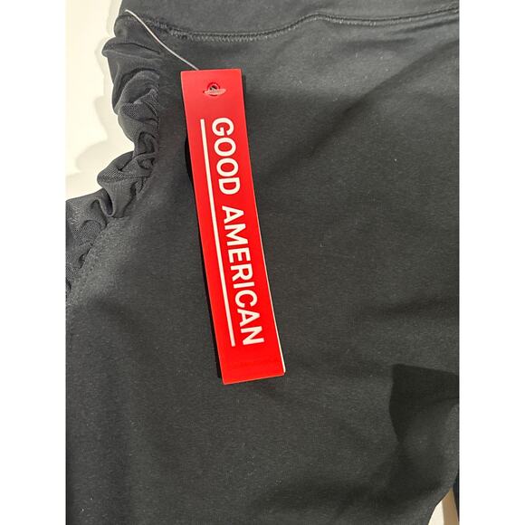 Good American Side Mesh Ruched Compression Leggings, Size 2, NWT, New with tags - Picture 6 of 9